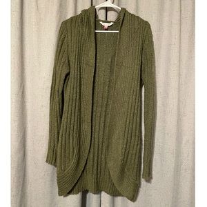 Olive Green Size Large No Boundaries Cardigan